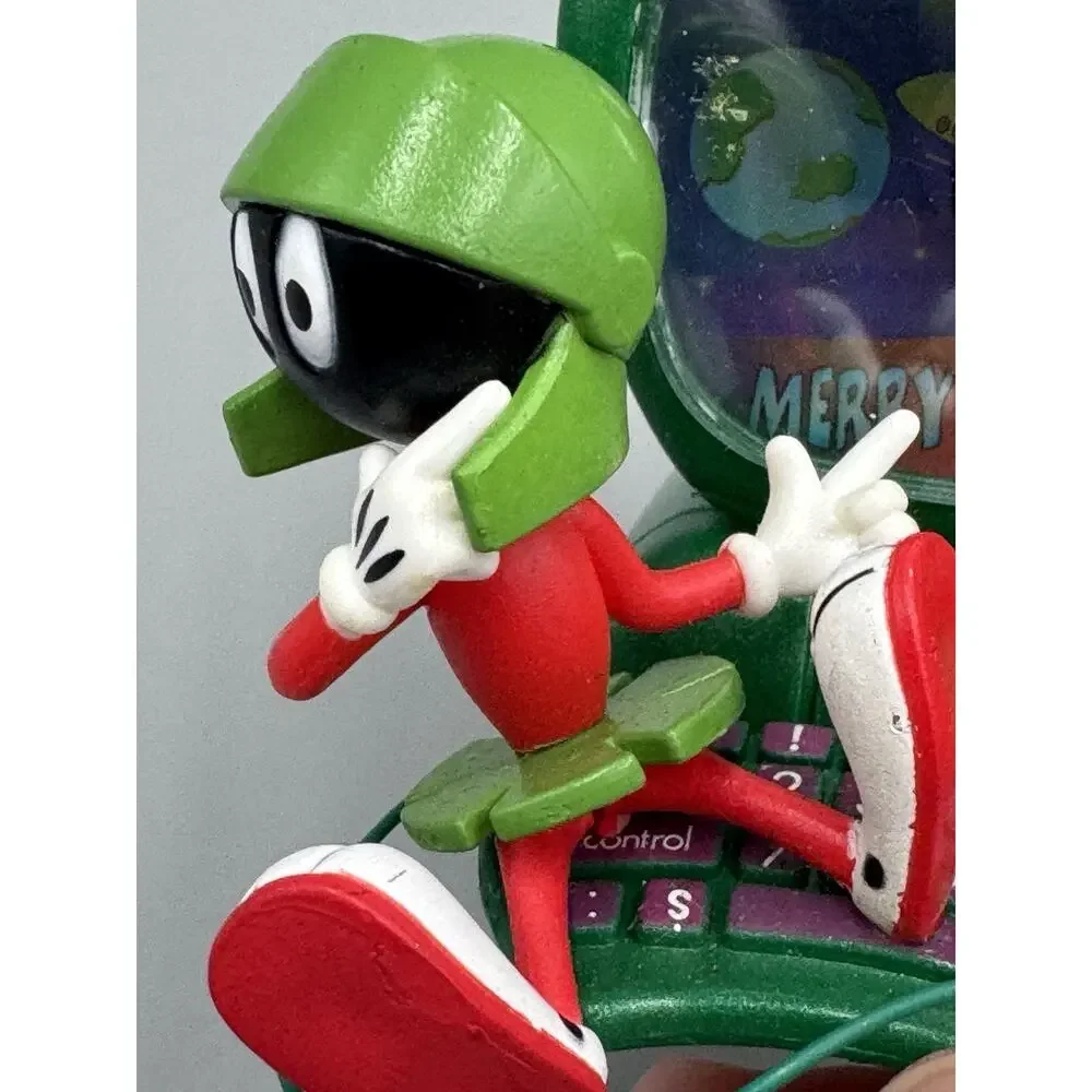 Vintage Looney Tunes Marvin The Martian with Computer Christmas Ornament